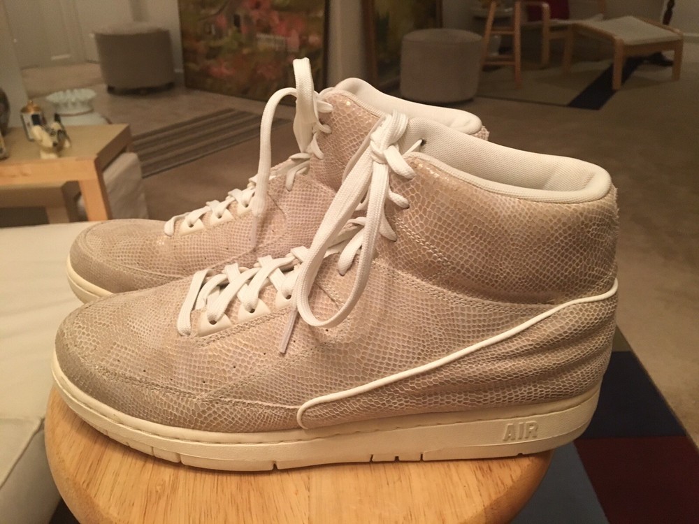 Nike Air Python Beige Men’s US11.5 Leather Athletic Sneakers Shoes