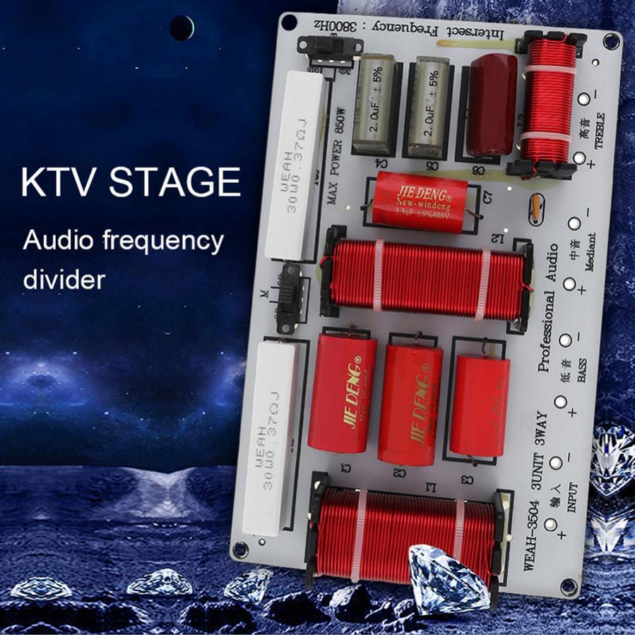 350W 3-Way Speaker System Audio Crossover Filters Frequency Divider ...