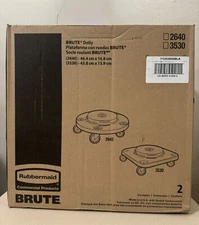 Rubbermaid Standard Brute Dolly FG264000BLA Box of 2