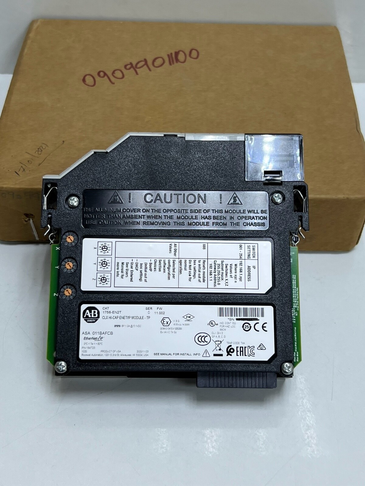 Allen Bradley 1756-EN2T Ser:D PN:184723 ControlLogix Ethernet Module | eBay