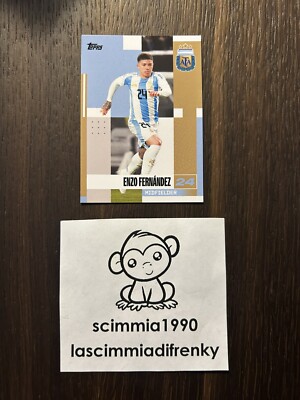 TOPPS ARGENTINA TEAM SET 2024 25 CARD NO. 11 ENZO FERNANDEZ no Panini FOOTBALLERS