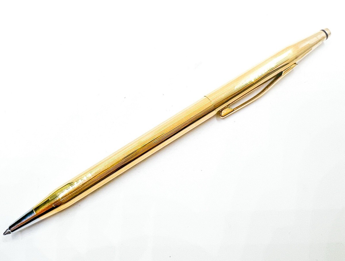Cross century 18k Gold Filled Ballpoint Pen no dent or crack Used