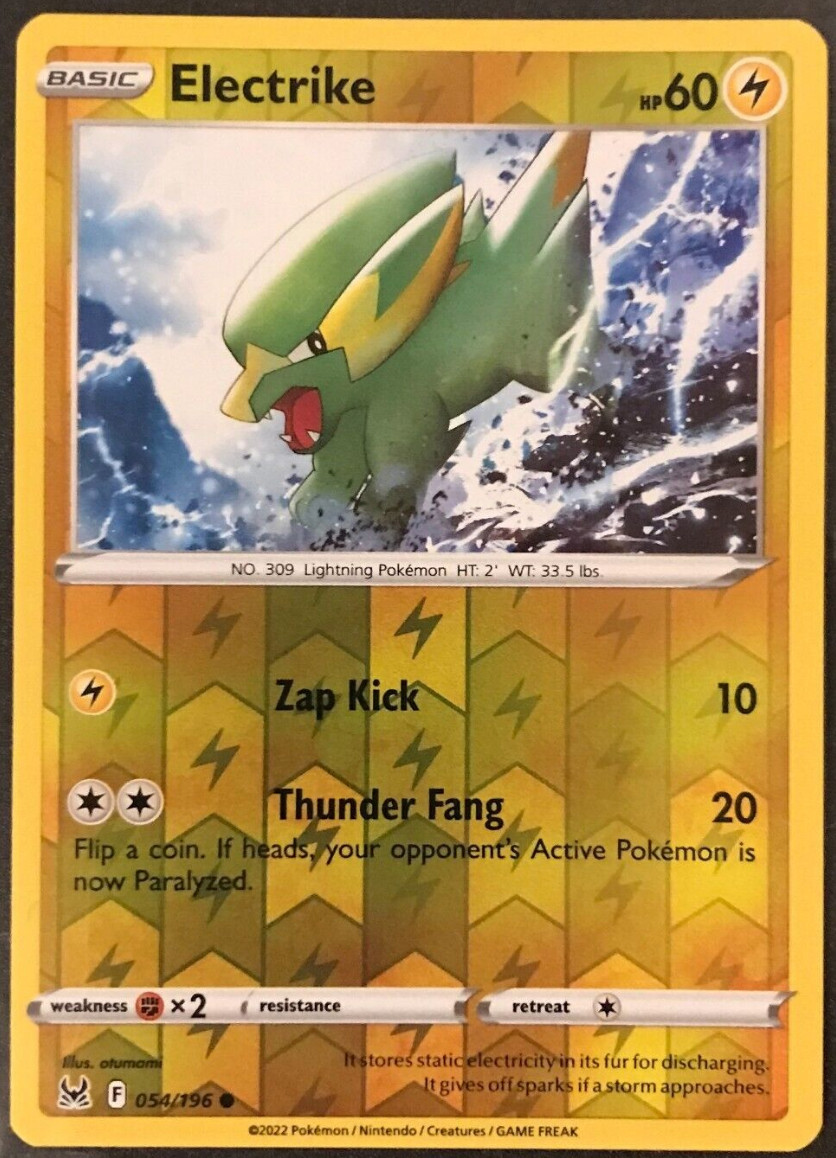 Electrike  054/196 - Reverse Holo - Pokemon - Lost Origins - NM/M - New