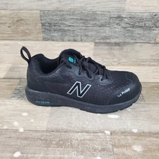 New Balance Logic Womens Shoes Sz 7 D Work Safety Comp Toe Black Aqua Sneaker