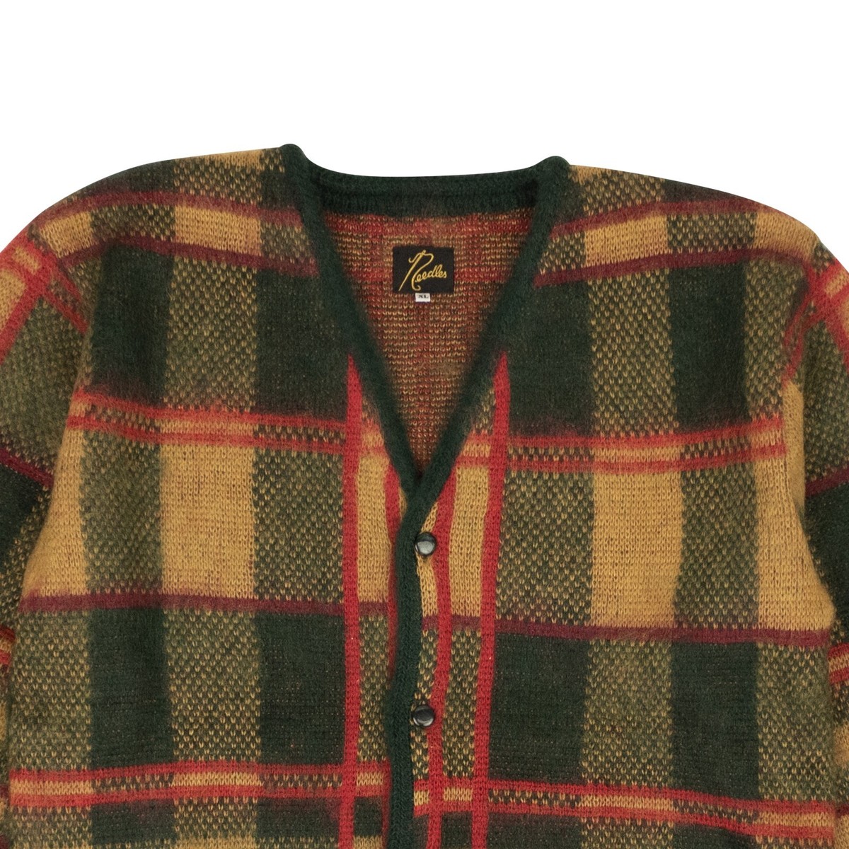 NWT NEEDLES Green Tartan Mohair Cardigan Sweater Size XL $390 | eBay