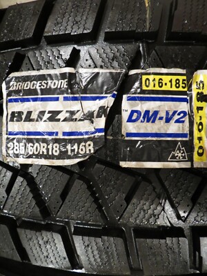 NEW 2 TWO BRIDGESTONE BLIZZAK DM-V2 016-185 285/60R18 SNOW 116R