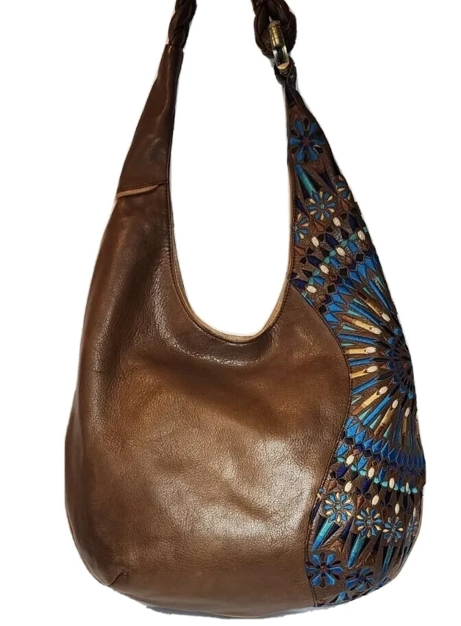 ISABELLA FIORE Y2K LEILA STUDDED EMBELLISHED EMBROIDERED HOBO SHOULDERBAG $739 - Image 2 of 4