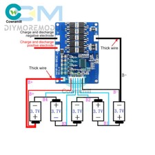 5S Li-Ion Lithium Battery Charger BMS Balance Protection Board 30A 45A 18650