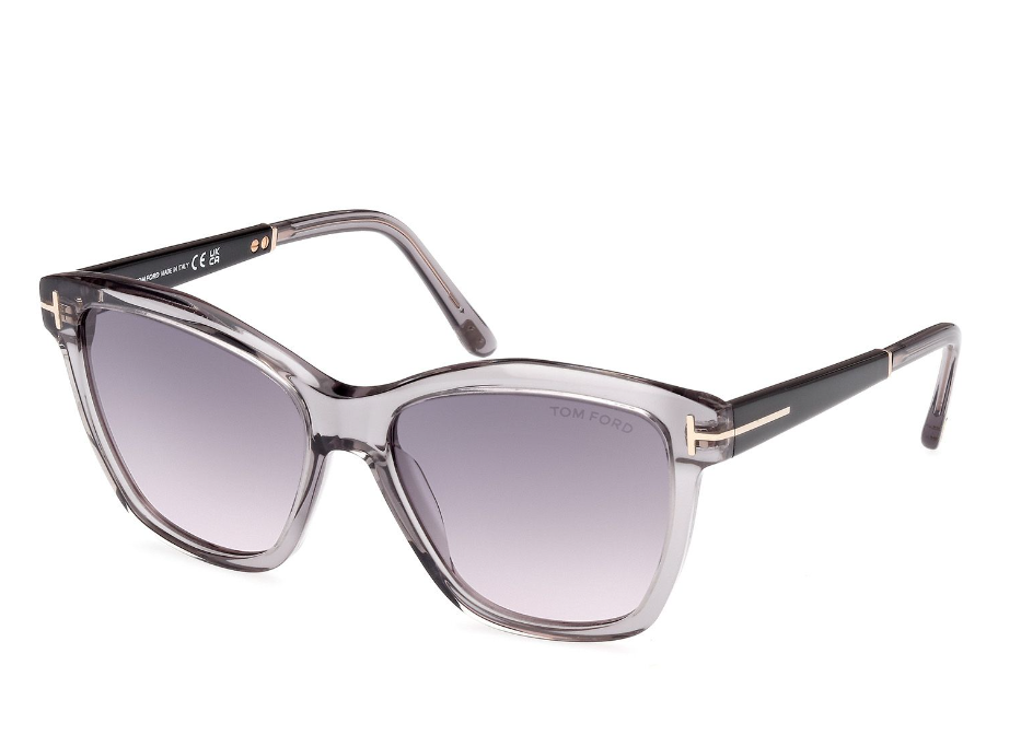 Tom Ford FT1087 Lucia 20A Transparent Shiny Grey/Smoke  display picture 1