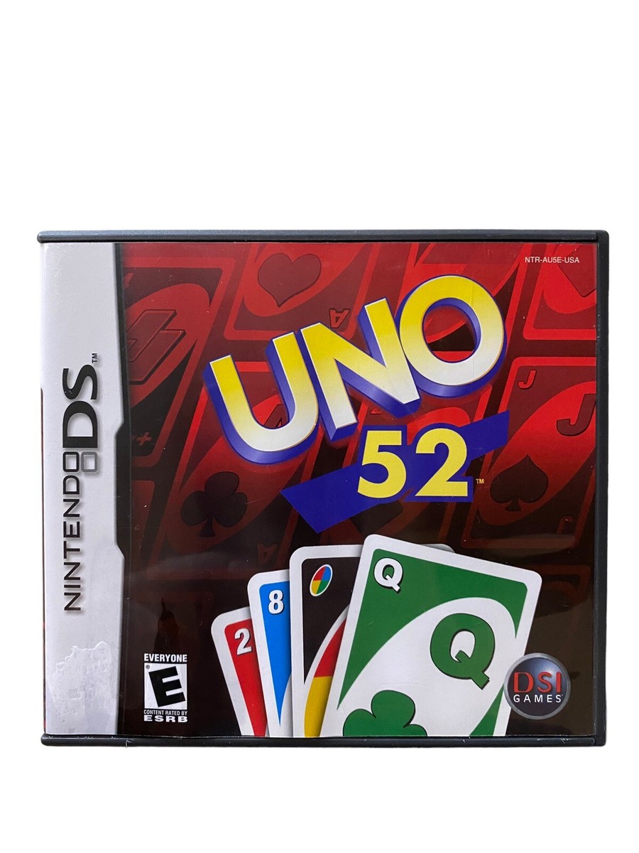 UNO 52 For Nintendo DS DSi 3DS 2DS Very Good Condition