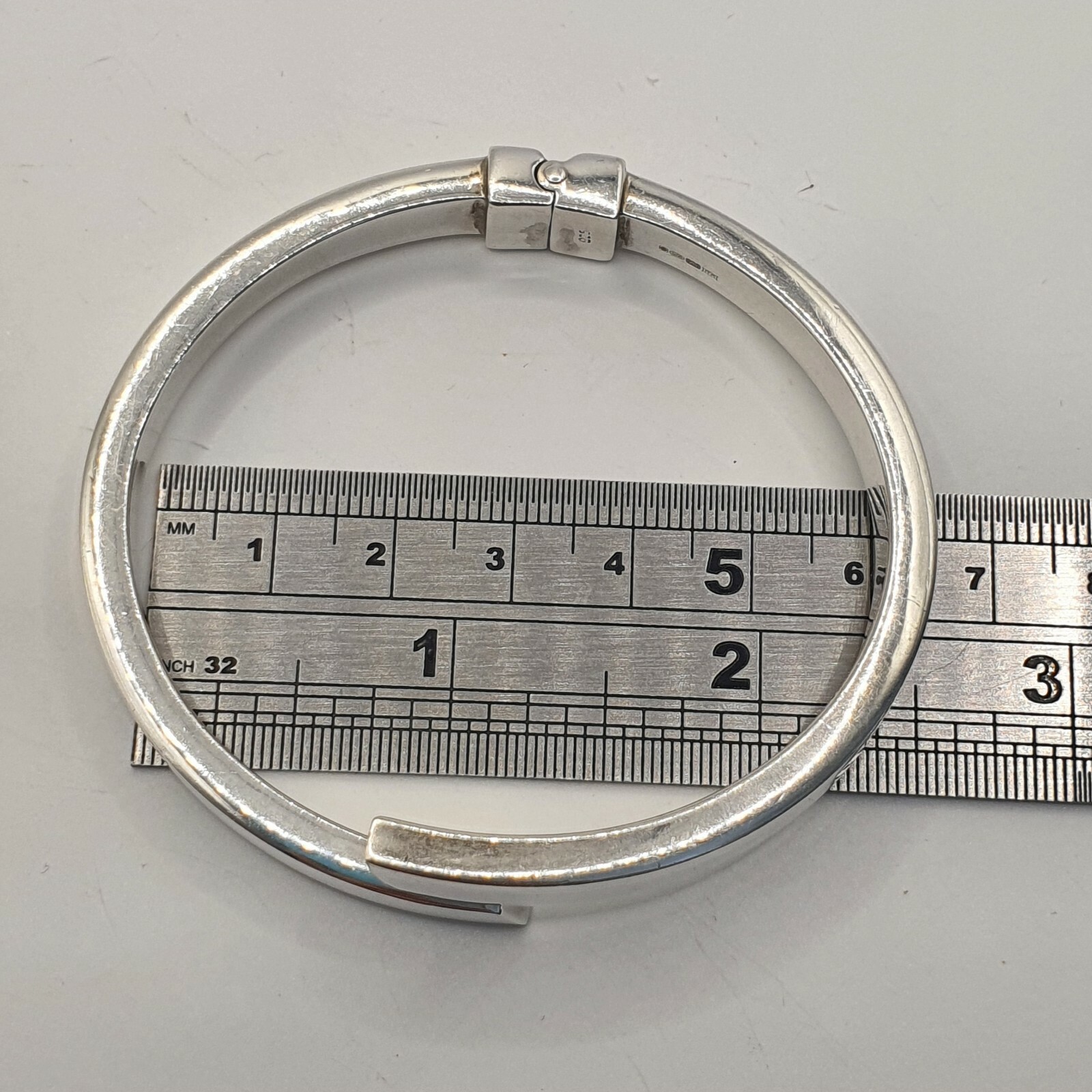 Photo 9 of Sterling Silver Bangle 20g 7-7.5", WJJ , B64