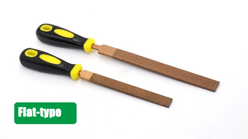 Hand Brazed Milled File - Diamond Metal Sharpening Hole Shaping Debur Files - Image 3 of 4