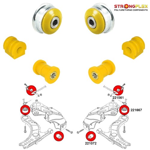 Whiteline Kit boccola sospensione anteriore WEK079; adatto per