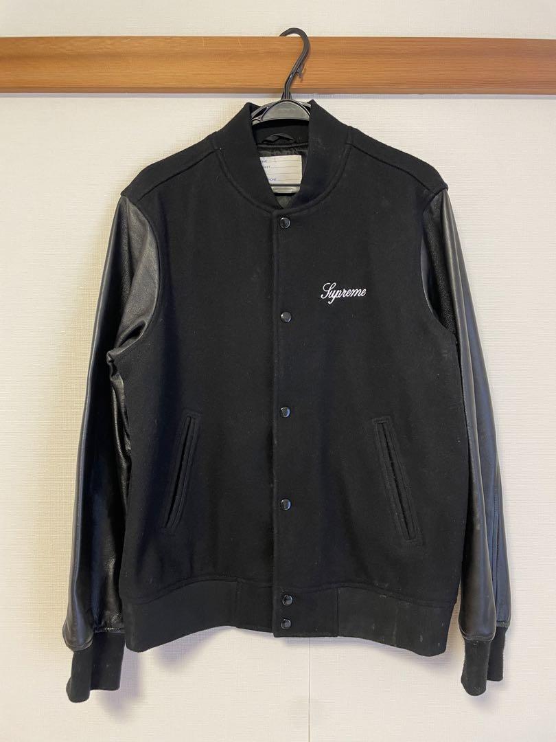 SUPREM 2015AW Wool Varsity Crew Jacket Black Size M from SUPREM 2015AW Wool Varsity Crew Jacket Black Size M from