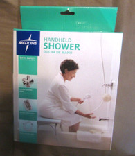 Medline Handheld Shower Head with Extra-Long 84" Hose Wall Holder Diverter NEW