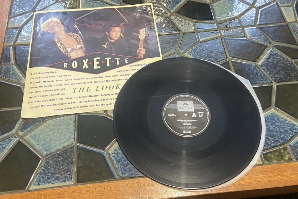 ROXETTE THE LOOK Vintage 1988 Vinyl Record Album - Image 4 of 4