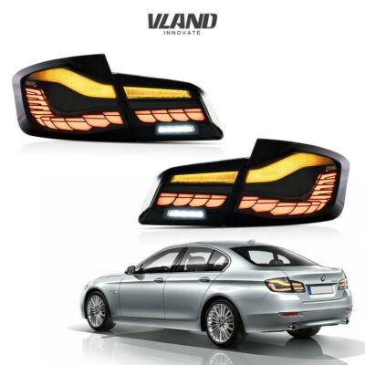 Vland GST Rückleuchten für 2010 17 BMW 5er F10 F18 Getönte hintere Bremsleuchten