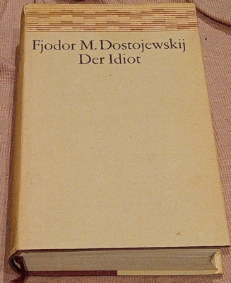 Der Idiot by Fjodor M Dostojewskij Hardcover German Language Vintage