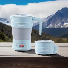 BRAND NEW HYTRIC Foldable Travel Multifunctional Electric Kettle 700ML BPA-Free