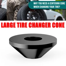 LARGE For Car Truck Ultimate Manual Tire Changer Billet Centering Cone Black