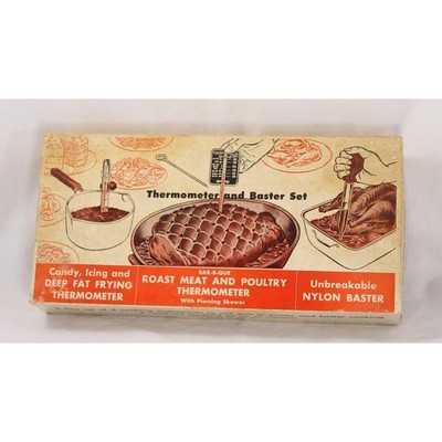 Vintage Tru-Temp Cooking Thermometer and Baster Set No. 201 T.C.A.