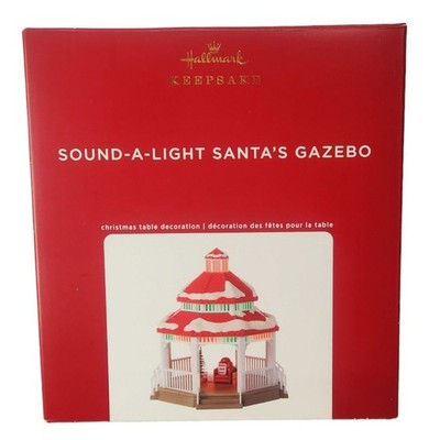 2020 Hallmark Sound and Light Gazebo Keepsake Tabletop Ornament IOB QFM3364