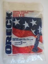 Genuine Oreck XL Upright Vacuum Belts 3-Pack New Sealed Made In USA 030-0604