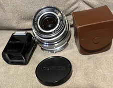 Voigtlander Prominent 100mm Lens + Turn-It 100mm/35mm Rangefinder w/Case