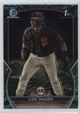 2023 Bowman Draft Chrome Aqua Lunar Crater Refractor 27/125 Luke Shliger 14mx