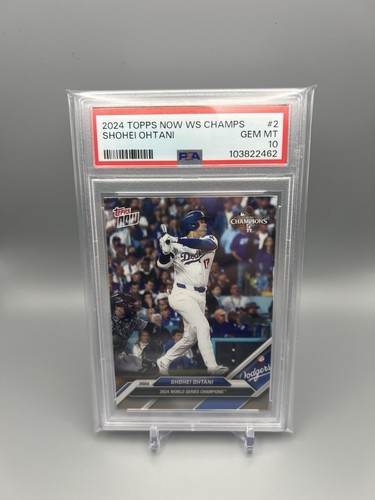PSA 10 Shohei Ohtani 2024 Topps Now WORLD SERIES CHAMPIONS #WS2 LA Dodgers
