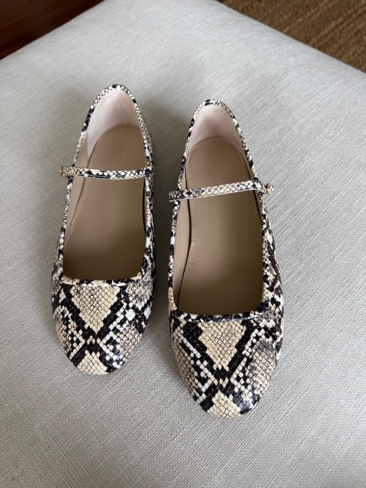 Seed Heritage ballet flats snake print