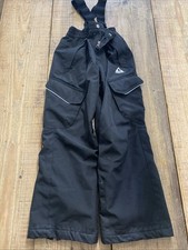 Gerry Kids Black Ski Snow Pants Size S-7/8 Removable Suspenders Performance