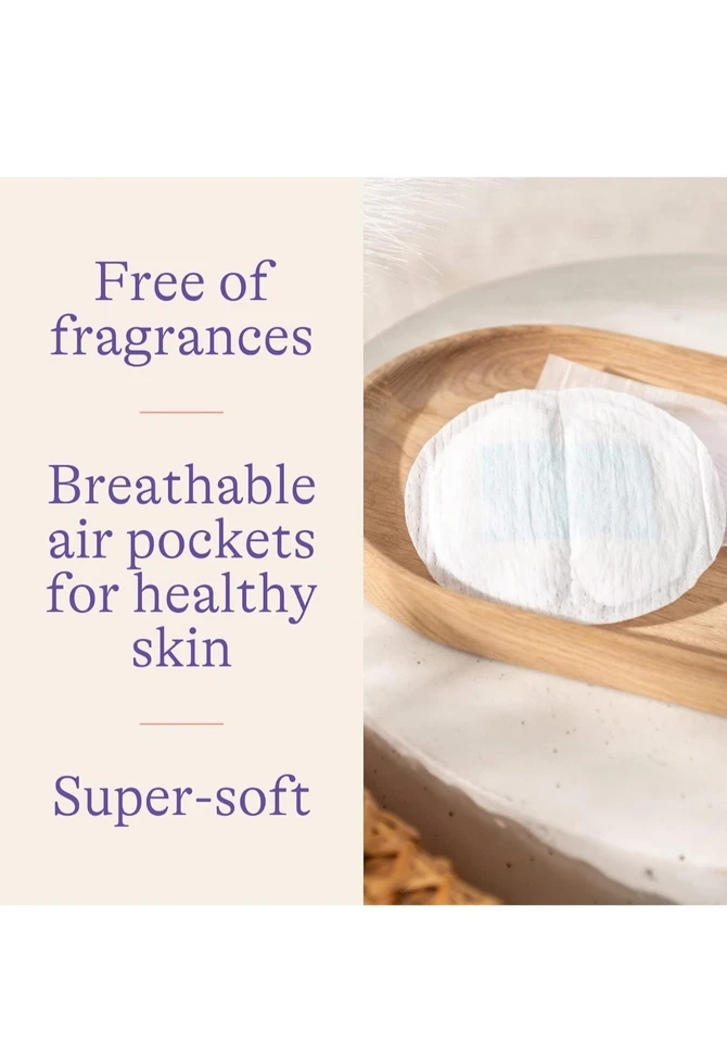 Almohadillas de lactancia desechables Lansinoh Stay Dry, suaves súper absorbentes para mamás, 100 quilates Foto 2 de 4