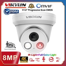 Vikylin 4K 8MP POE Camera Outdoor PRO Series Full Color IR Onvif Audio Ethernet