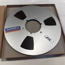 AMPEX 2 INCH 456 GRAND MASTER PRECISION MAGNETIC TAPE AND REEL  BOX