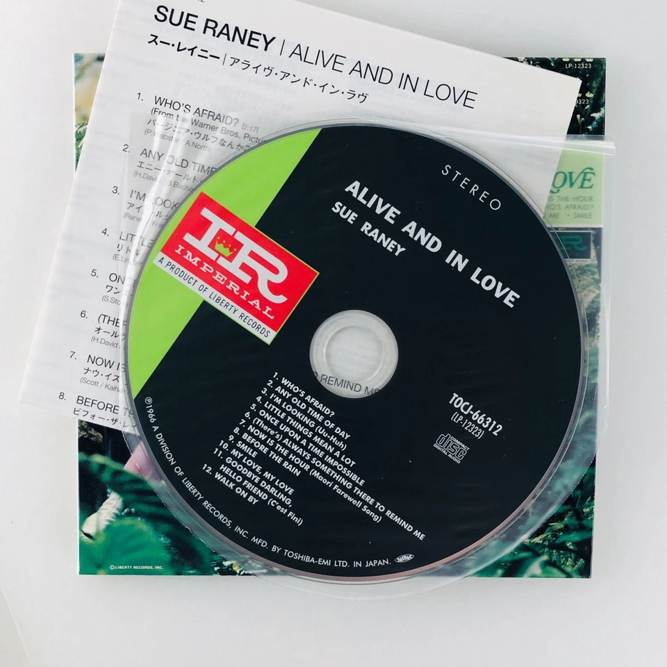 Sue Raney Alive And In Love CD Japan Paper Sleeve Remaster Burt Bacharach Vocal - Image 2 of 4