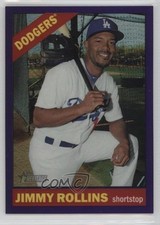 2015 Topps Heritage High Number Chrome Purple Refractor Jimmy Rollins #721 l8m