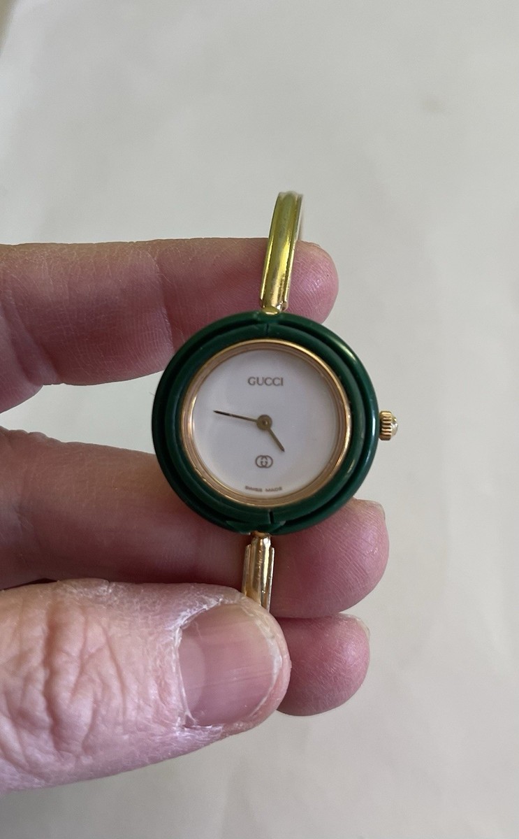 R*母様 ざ*ん様 美品 GUCCI 1100-L 時計 カラフルバンド付き 動 グッチ