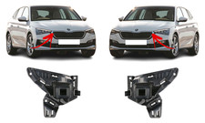 Für Skoda Scala NW 2019 - 2024 Neue Frontstoßstangen Schutzleisten Paar Set