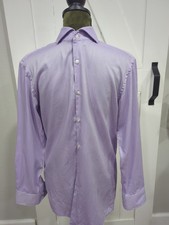 BOSS Hugo Boss Slim Fit Easy Iron Light Purple Dress Shirt Mens Size 15 1