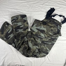 Volcom Bib Snow Pants Mens Large Green Camo R...