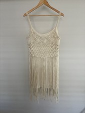 Denim & Supply Ralph Lauren Midi Fringe Dress Sz L