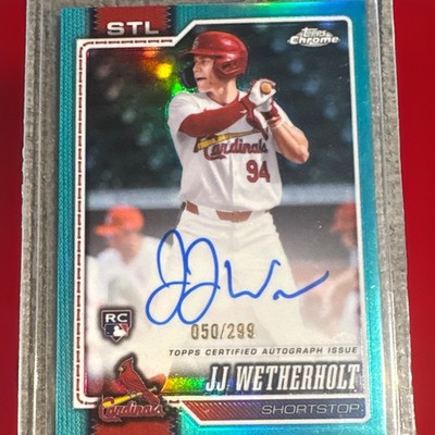 JJ Wetherholt 2026 Topps Chrome Rookie RC Teal Auto /299 Cardinals #RA-JJW CLEAN