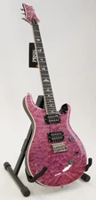 PRS SE Custom 24 Quilt Top 6 String Electric Guitar (Violet)
