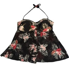 Kona Sol Floral Tankini Top Size XL
