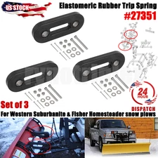 3x Elastomeric Rubber Trip Spring For Western Suburbanite Fisher Homesteader Kit