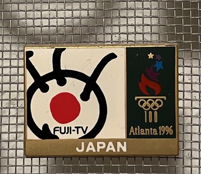 ATLANTA 1996, Media Pin, Fuji TV, Japan TV, RARE!!