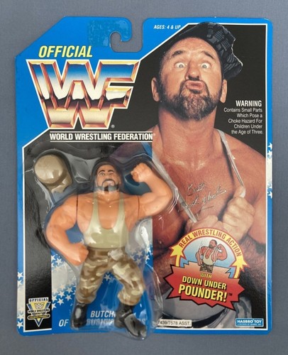 Vintage 1993 WWF Hasbro BUSHWACKER Butch of the Th...