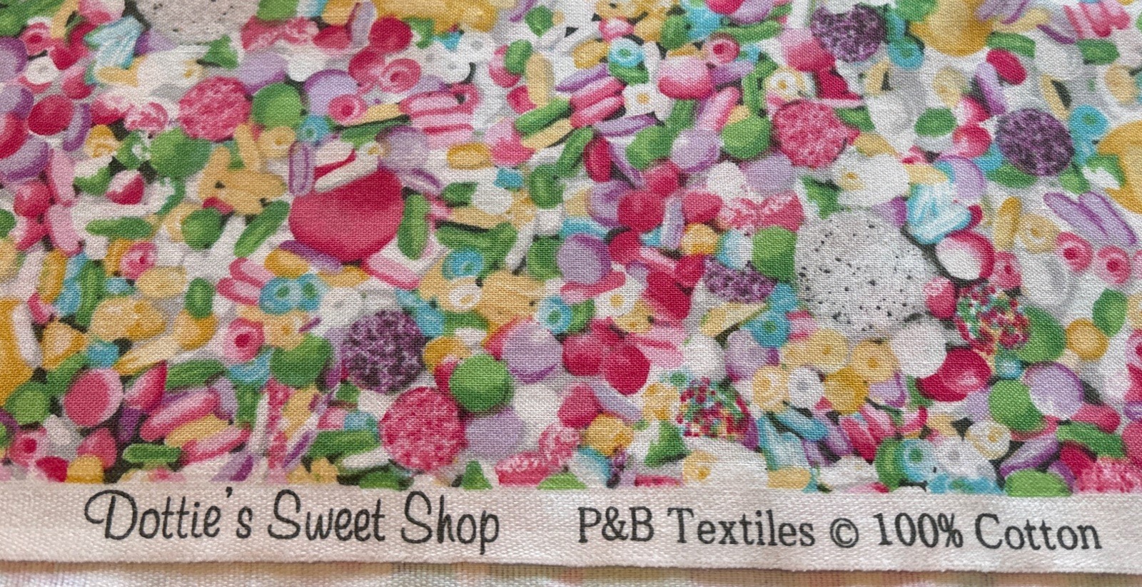 “Dottie’s Sweet Shop” By P&B Textiles Cotton Fabric 42” x BTY | eBay