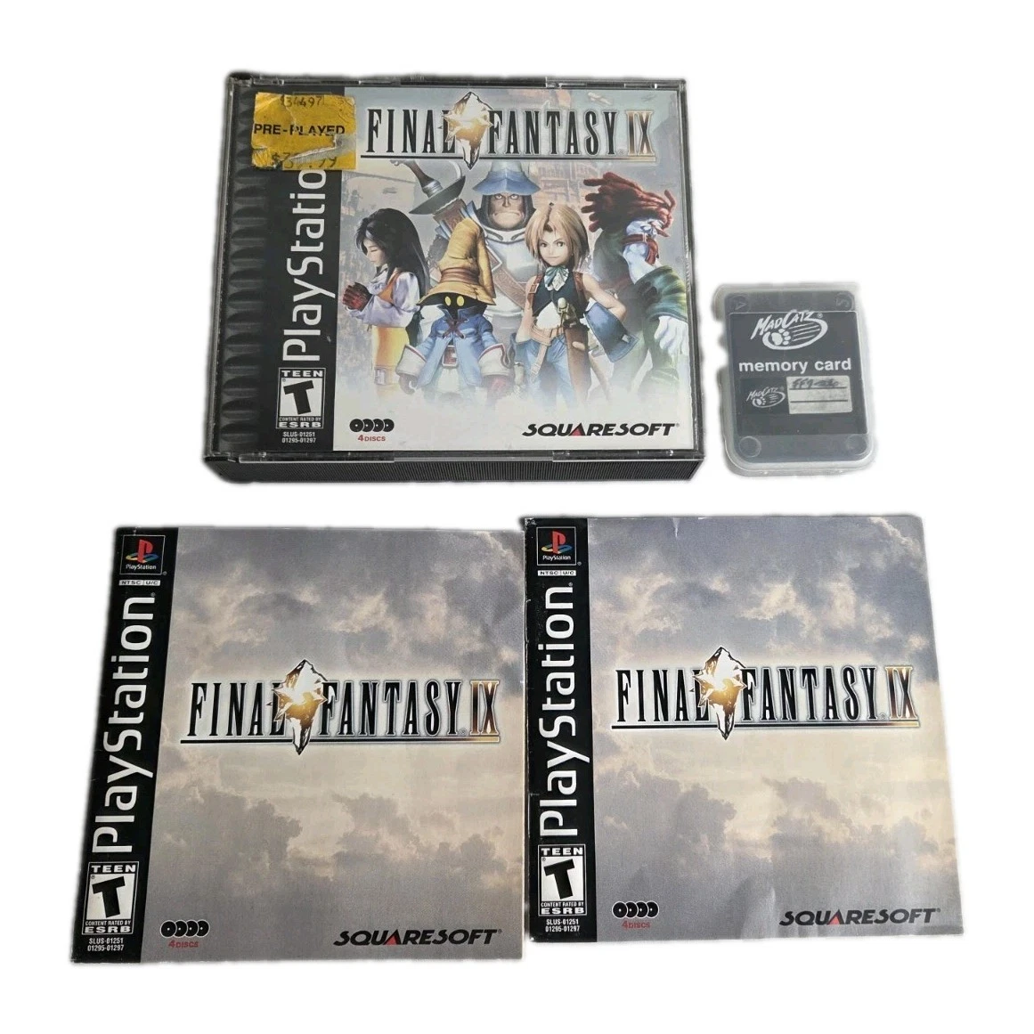Sony PlayStation 1 Final Fantasy IX Video Games for sale - eBay